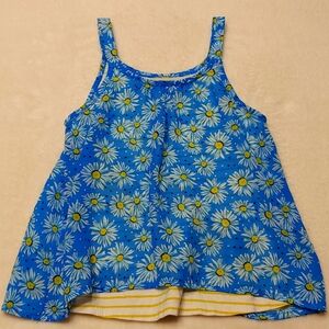🎁 Faded Glory Daisy summer tank top girls sz M 7/8